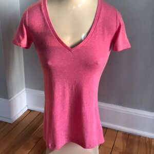 wet seal pink nubby fitted short sleeve T, NWT, XS